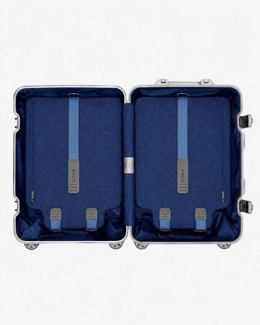 ALTAIR Original Cabin silver suitcase, interior layout